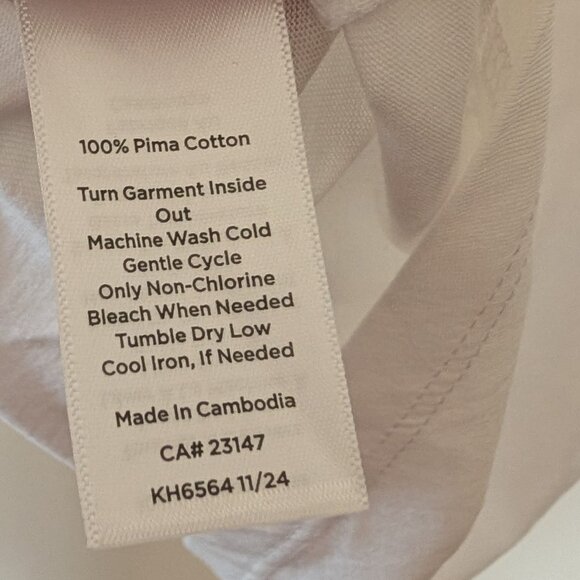 NWT Talbots Extended Shoulder Crewneck Muscle Tee 100% Cotton Women's XLP - Picture 5 of 6